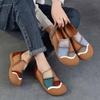 Genuine Leather Soft Soled Loafers Versatile Casual Mixed Colors Women's Slip-on Shoes