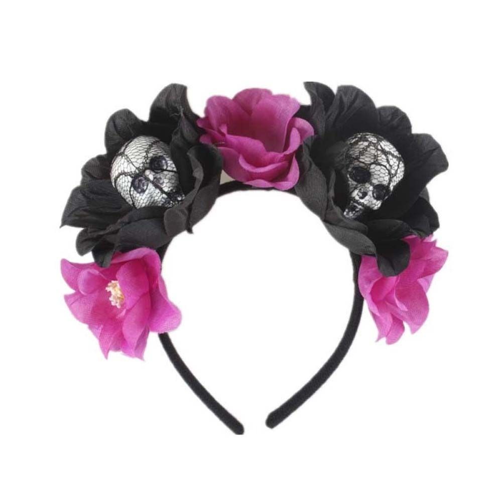 Rose Flower Crown Halloween Headband Halo Crown Headwear Halloween Flower Hairbands  Kids/Children