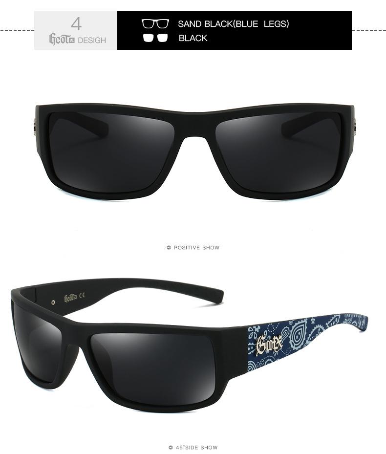 Óculos de Sol Polarizados GCOTX Estilo Chicano Biker G623
