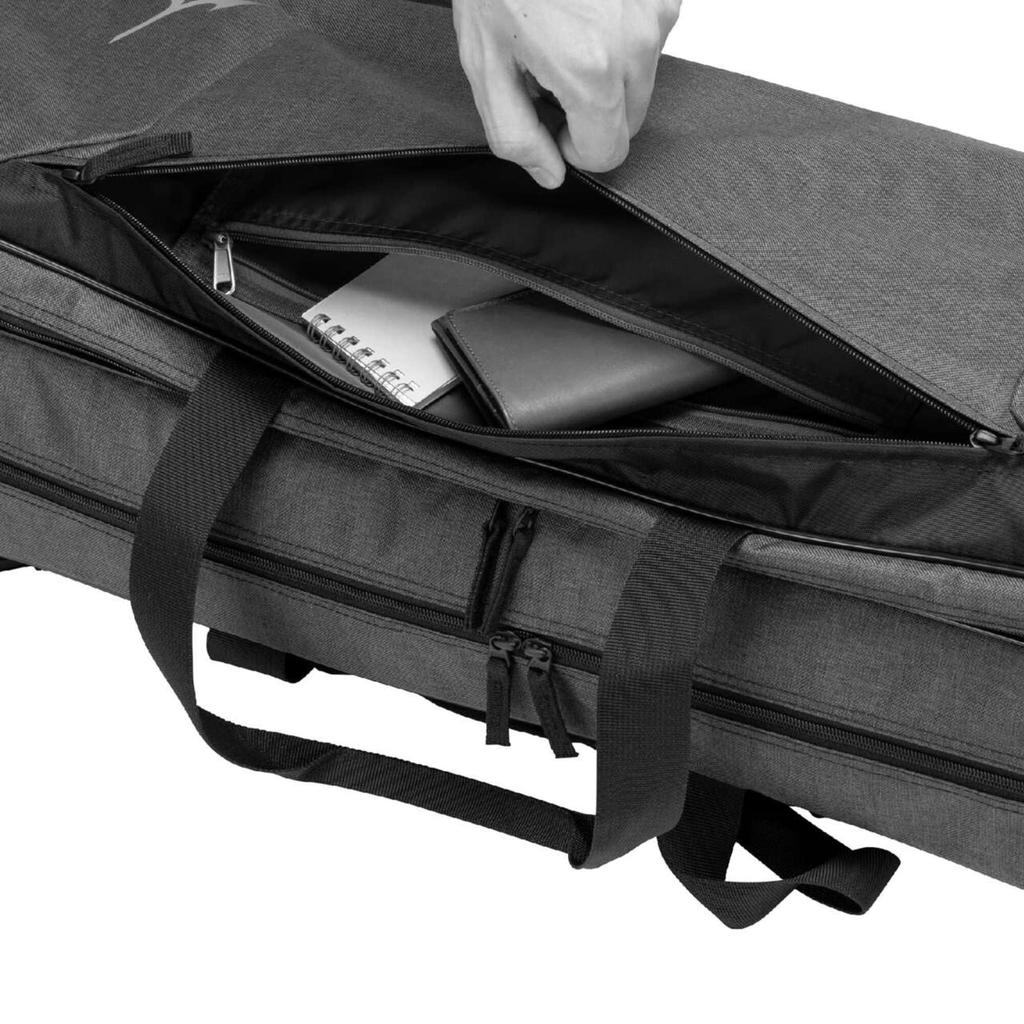 MIZUNO Badminton Racket Tournament Black Heather Bag, Case, 2-Way Bag, 73JDC001,