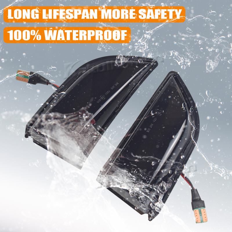 2Pcs Dynamic Amber LED Side Rearview Mirror Light for Volvo XC60 2008-2013 Car Styling Turn Signal Indicator Lamps