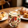 Glass Tea Cup Decorative Portable Glass Aesthetic Teacup Hummingbird Wine Cup for Women Men Family Beverage Indoor Kitchen Table