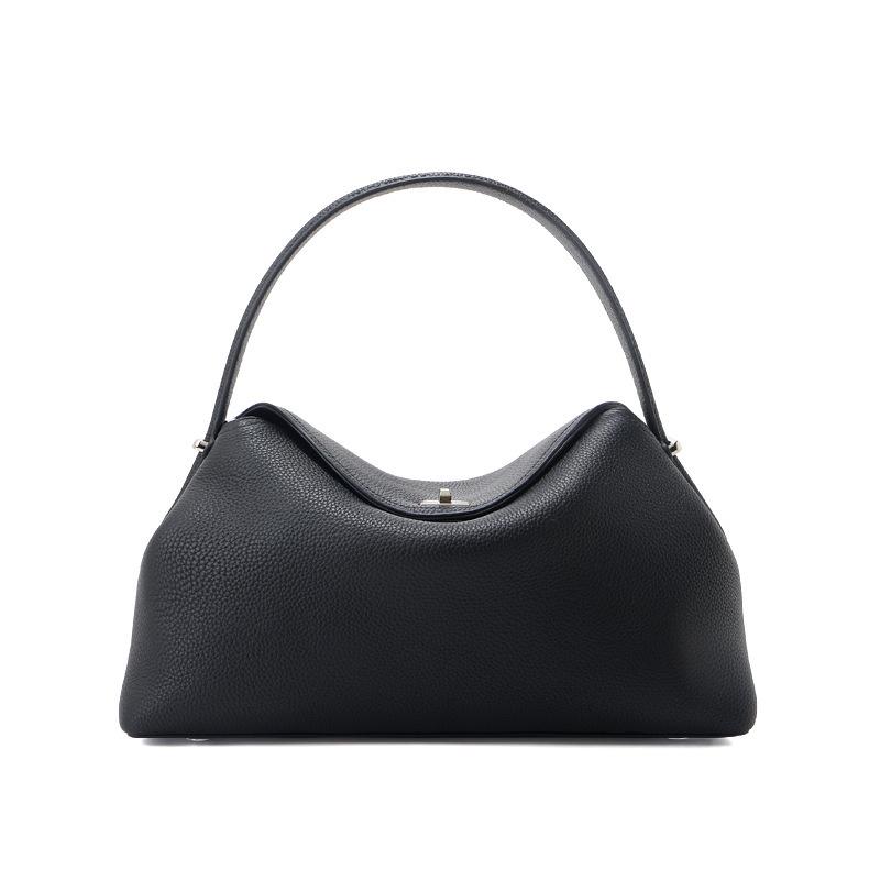 Women's Genuine Leather Crossbody Tote - Fashionable, Large Capacity, Commuting Shoulder Bag.
