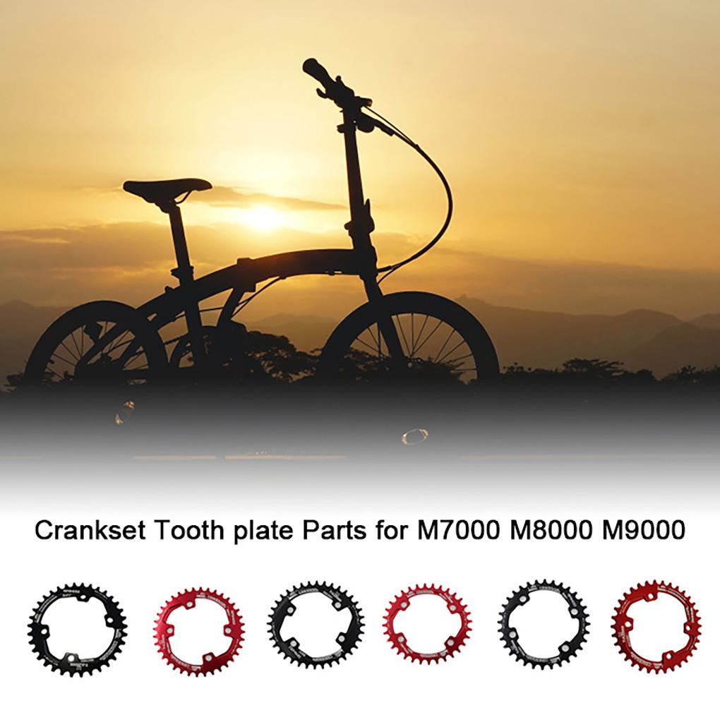 Round Oval Wear-resistant Crankset Wide Single Chain Ring Chainwheel Tooth Plate 4 Pieces Sprocket Bolts M7000 M9000