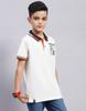 MONTE CARLO Boy Regular Fit White Tshirt