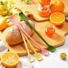 Food Grade Silicone Double Head Jam Spoon Daily Home Cream Jam Scraper Household Jam Stirring Spatula