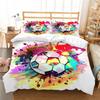 Hot Sell Fashion 3D Creative Bedding Suit Football Quilt Cover Luxury Bed Set Soccerl Home Bedroom Bed Decor Microfiber Soft Duvet Cover