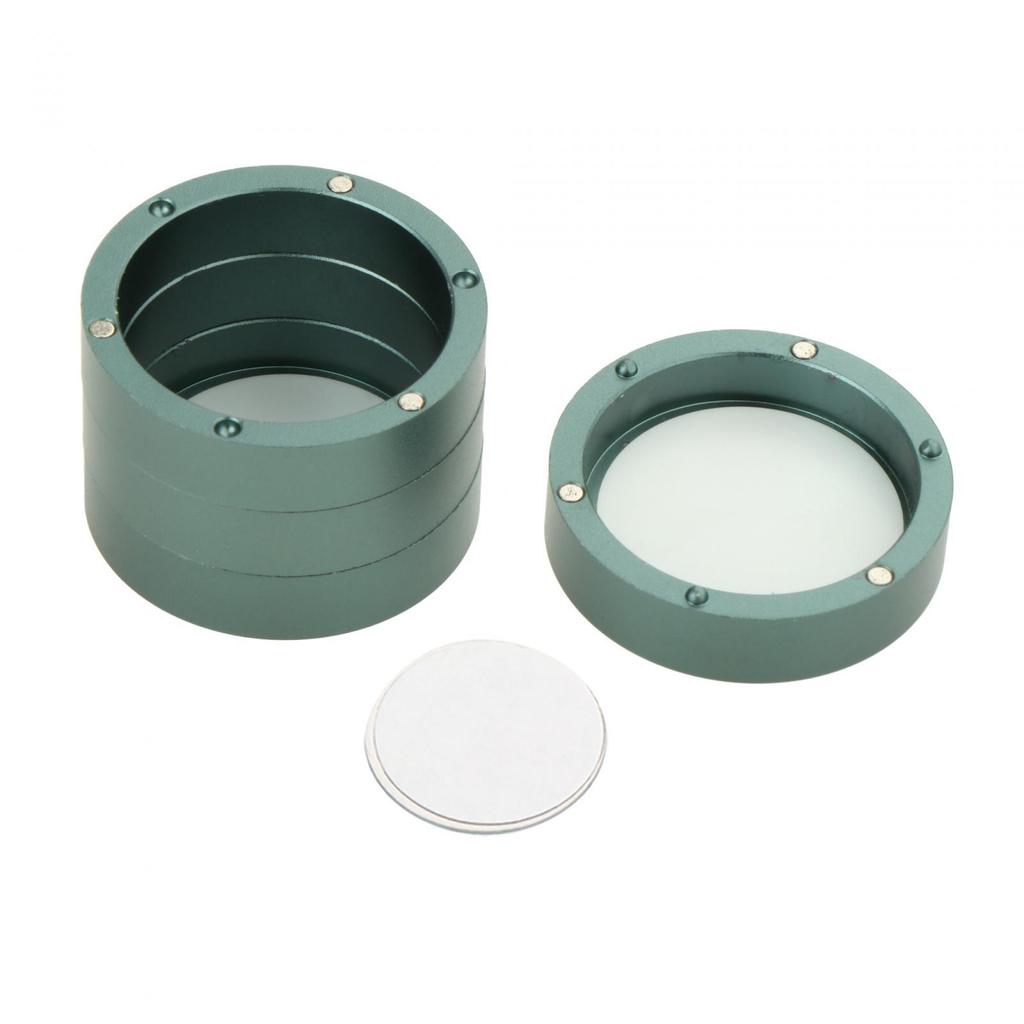 Pool Snooker Chalk Holder Protective Aluminum Alloy Practical Chalk Box Round