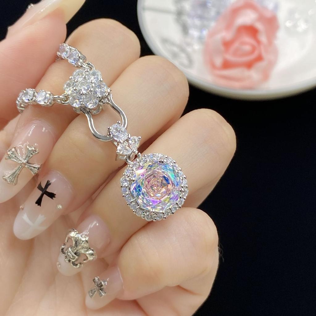 Top Qualität Aaa Bunt Zirkonia Ring Ohrringe Anhänger Halskette Sets Für Frauen Mode Hochzeitsparty Verlobungsschmuck