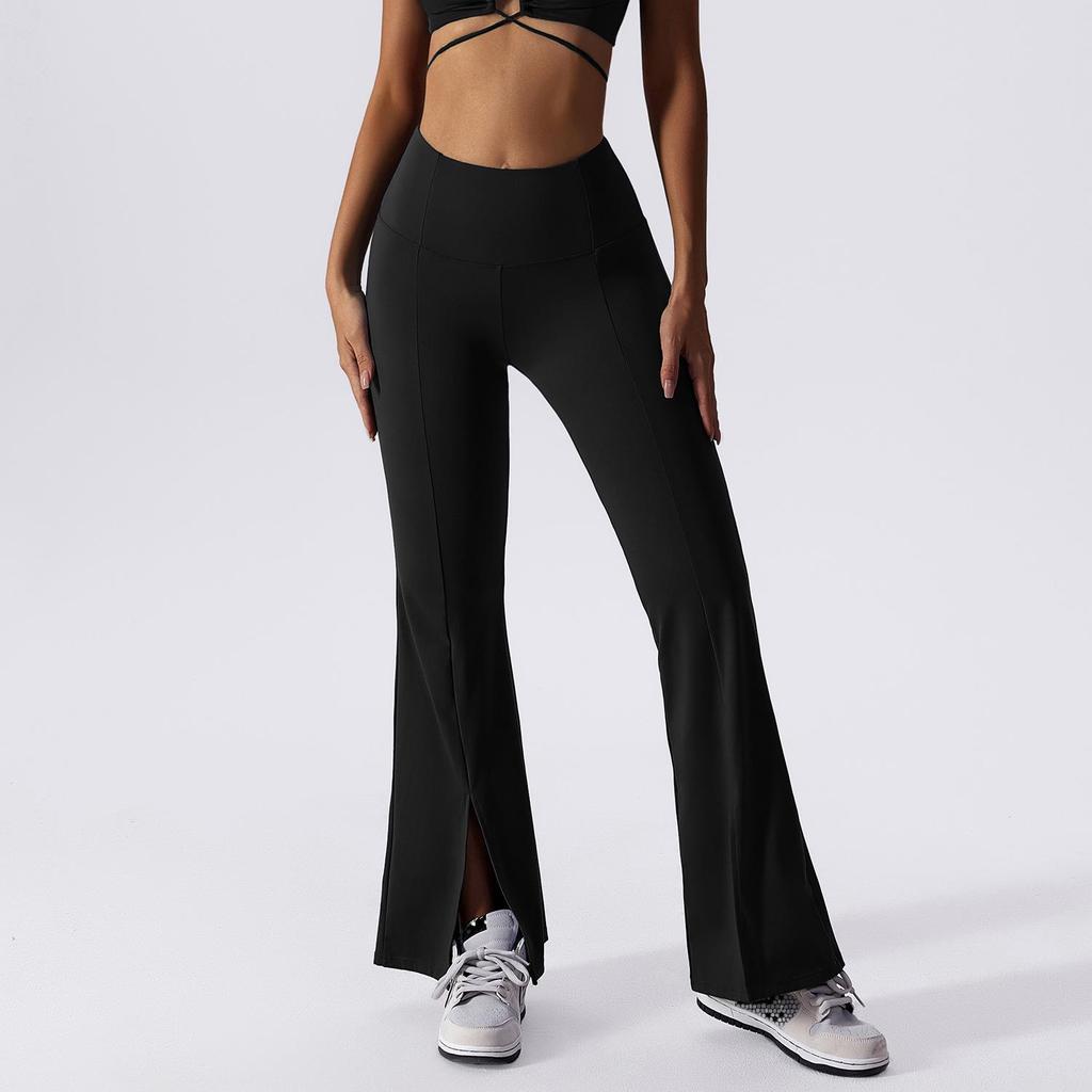 Cross-Border Sexy Deep V Yoga Top & High Waist Flare Pants Set for Women
