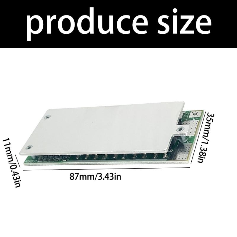 3S 12.6V/4S 14.6V Battery Management Board for Safe Charging Discharging Overheat Protective Module Management