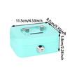 Creative Mini Lockable Cash Box Metal Sturdy Construction Money Safe Case with Handle Portable Lock Box for Adults