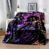 3D Cartoon Jojo's Bizarre Adventure Anime Blanket,Soft Throw Blanket for Home Bedroom Bed Sofa Travel Picnic Office Cover Kids