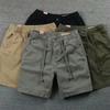 Summer Shorts Men Cotton Solid Casual Business Social Shorts Men Bermudas Loose Khaki Joggers