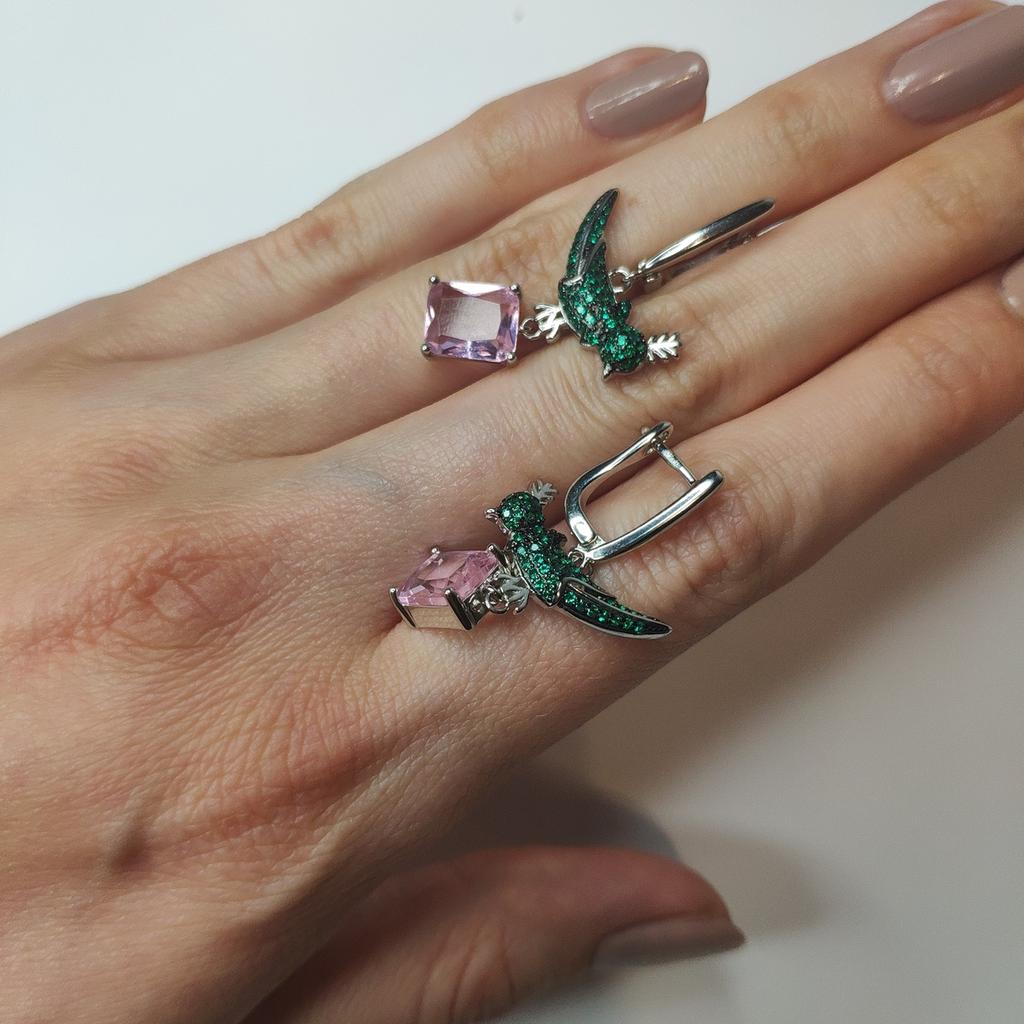 Silberohrringe mit Zirkonia (2130055)