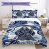 Death Pattern Bedding Uilt Set Uilt Cover Pillowcase Home Decoration Birthday Gift (1 * Duvet Cover + 2 * Pillowcase  Without Core)155