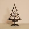 Christmas Candlestick Iron Merry Christmas Ornaments Decoration To Make Old-fashioned Atmosphere Candle Cup Layout Scene