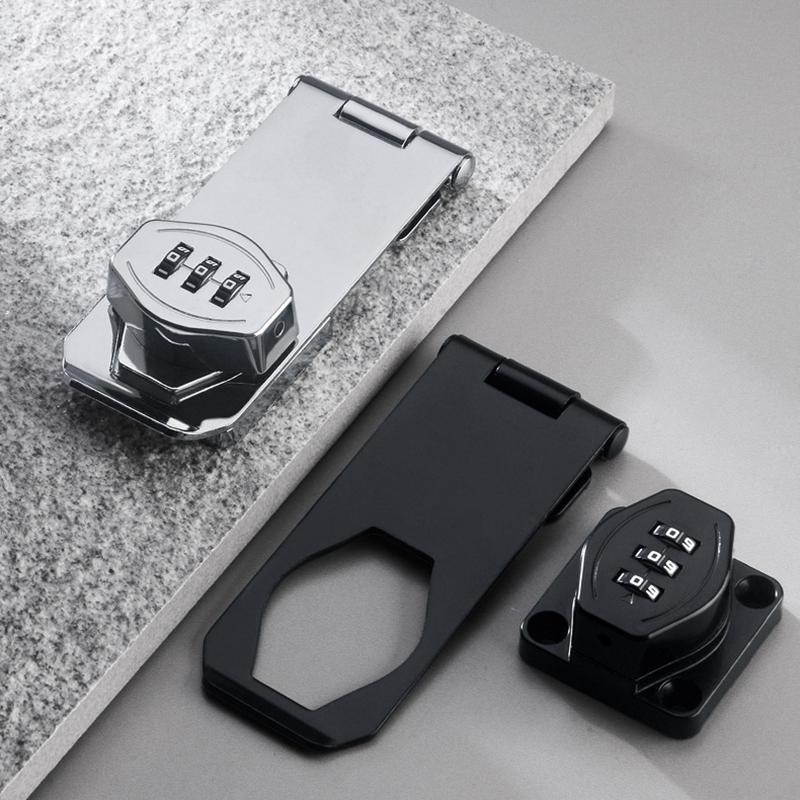 3-Digit Combination Lock Easy To Install Zinc Alloy Password Drawer Locks Mechanical Dial Cabinet Security Cam Lock Refrigerator