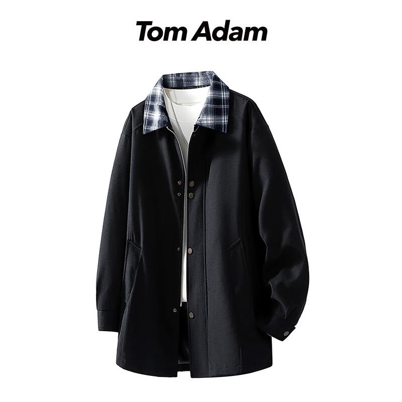 

TOM ADAM American Style Patchwork Mid-Length Jacket XL