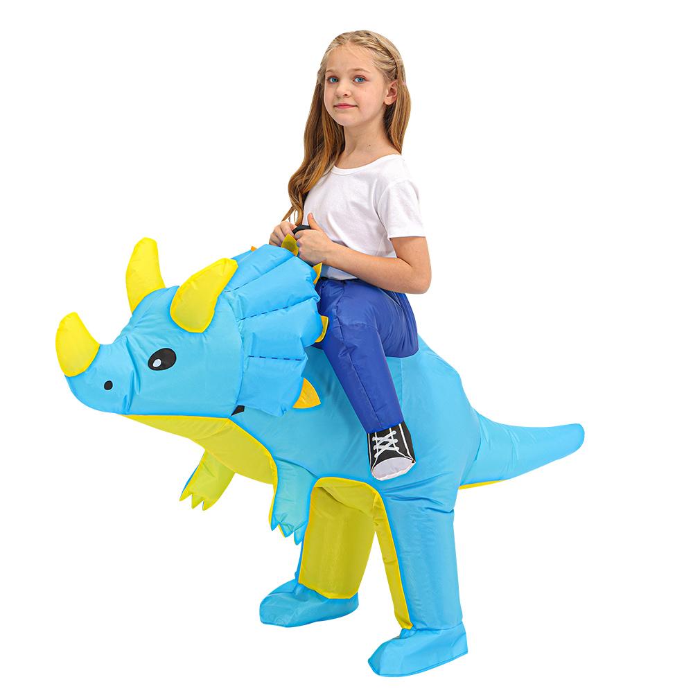 Kinder Kind Dinosaurier Einhorn Aufblasbares Kostüm Niedliche Lustige Kleidung Für Jungen Mädchen Halloween Weihnachten Aufführung Party Anzüge