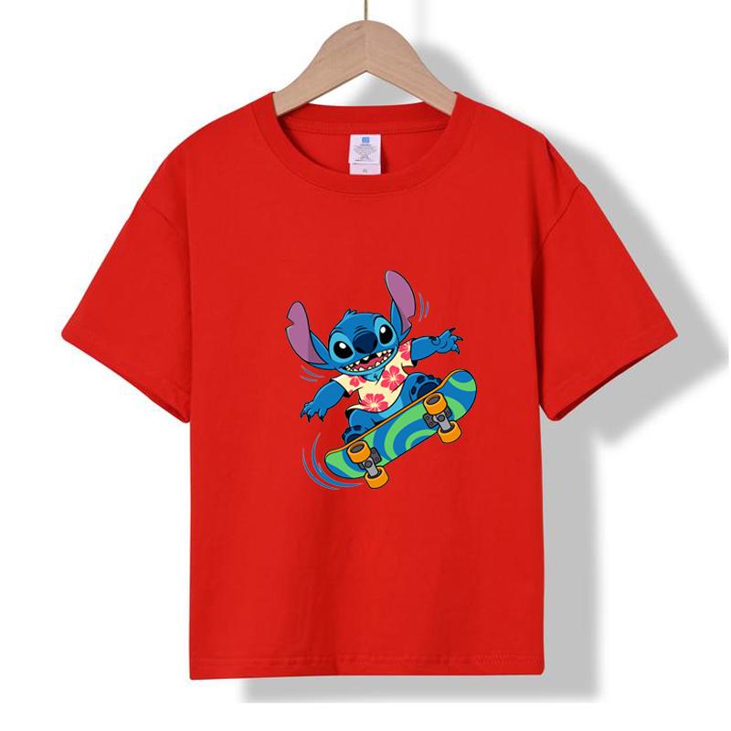 MC-18 MINISO 2026 Sommer Neues Bedrucktes Baumwoll-T-Shirt mit Rundhalsausschnitt für Kinder im Alter von 1-16 Jahren, Jungen und Mädchen