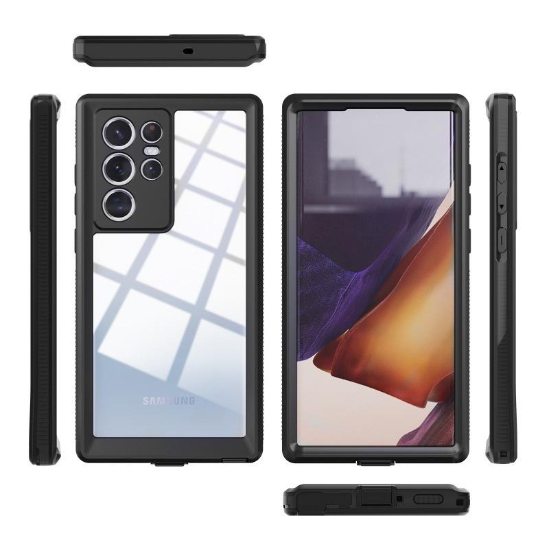 Rote Paprika Samsung S22 Ultra Wasserdichte Stoßfeste Transparente Handyhülle