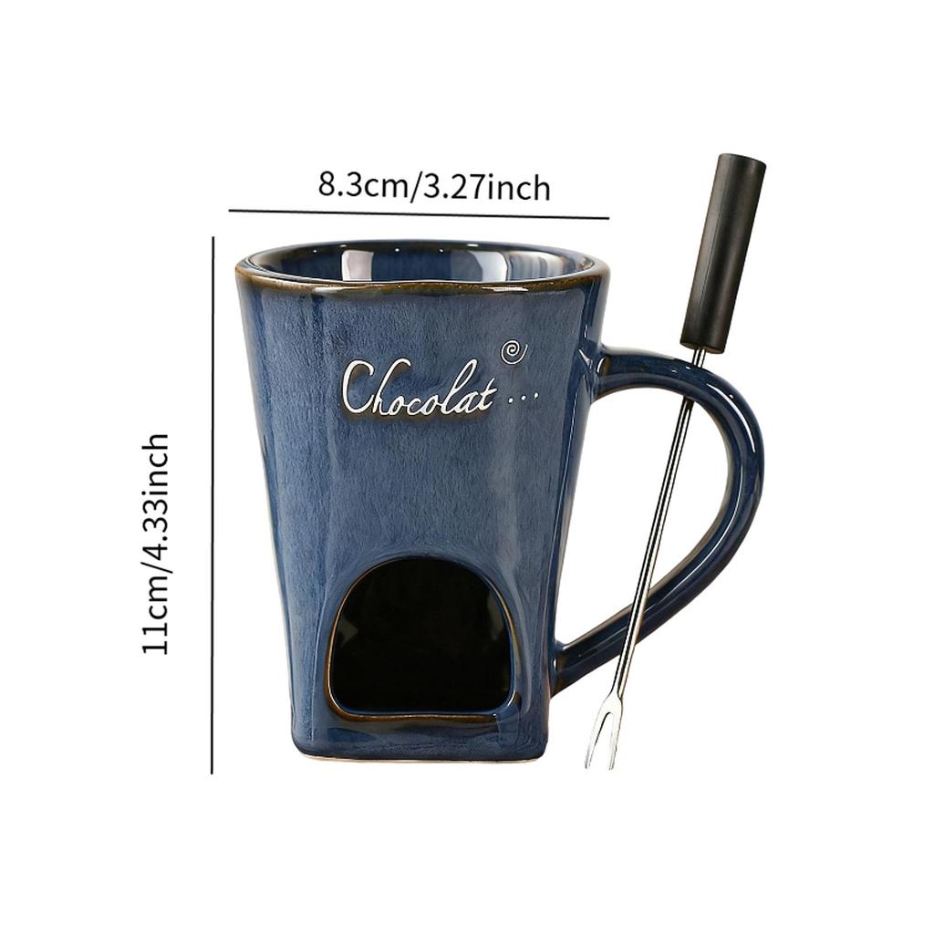 Chocolate Fondue Mug Kitchen Appliances Birthday Home Snack Butter Warmer Wedding Dessert