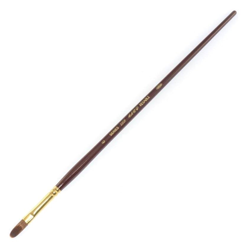 

Кисть Holbein Paint Brush Hard Resable 220F, фундук 6 105714, масло/акрил №.