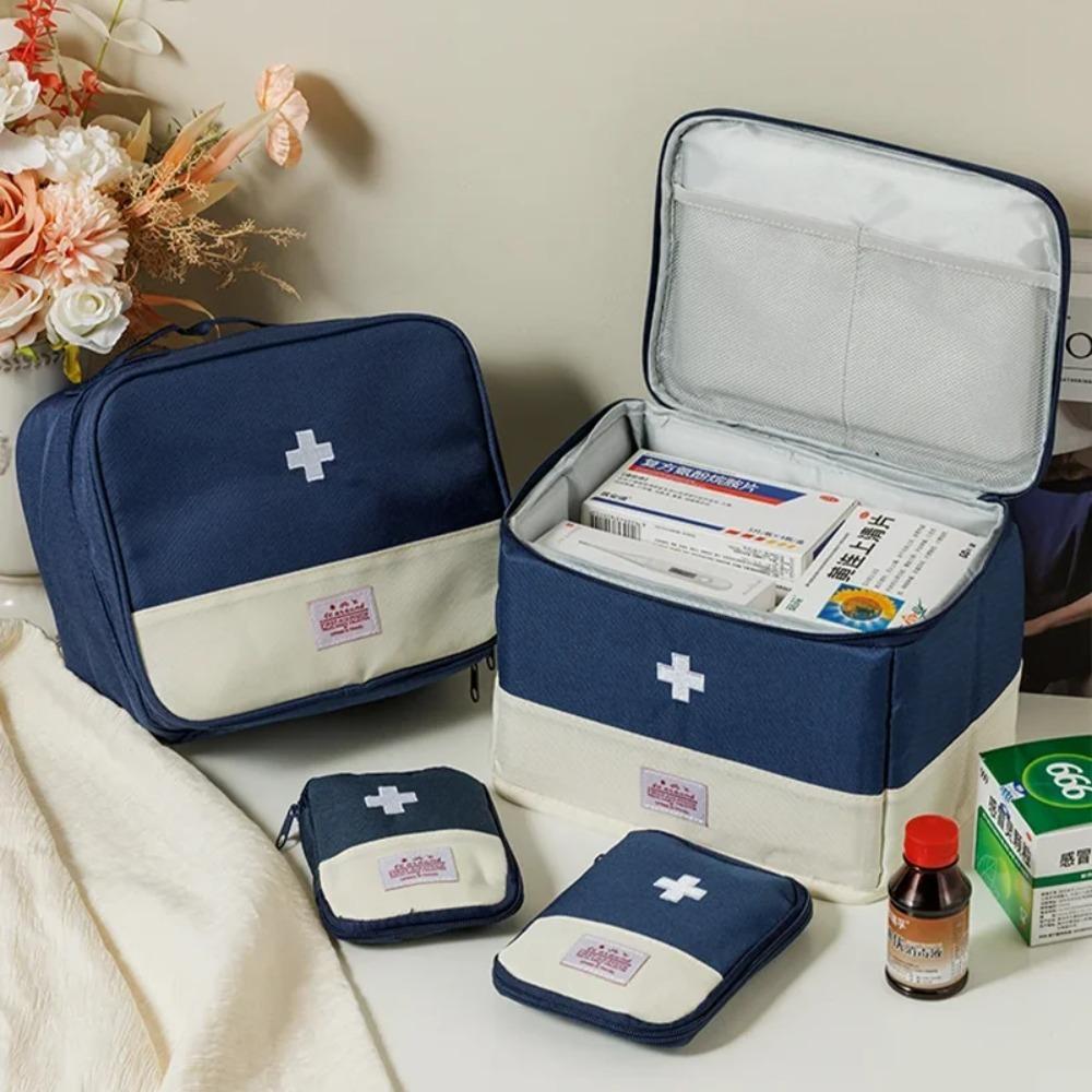 1PC Travel Medicine Bag Pill Storage Pouch Outdoor Essentials Emergency Survival Bag Mini First-aid Portable Home Storage Bag