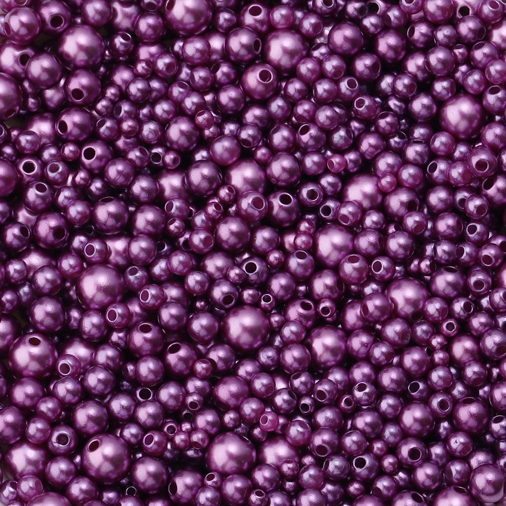 3/4/5/6/8mm ABS Imitation Pearl Beads Color Loose Round Beads For Jewelry Making DIY Handmade Necklace Bracelet Accessories