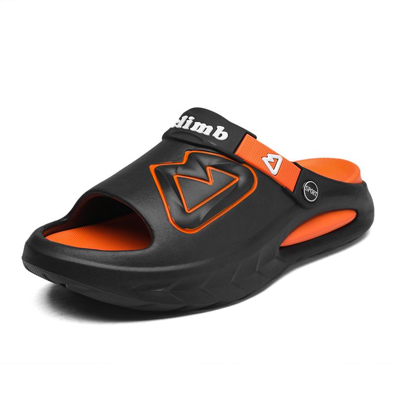 

Летние мужские модные шлепанцы с открытым носком для студентов, для спорта и отдыха, сандалии на платформе, для отдыха на море, пляжная обувь, большой размер 40