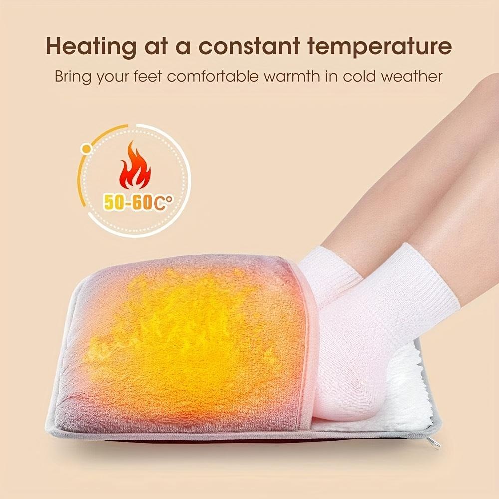 1pc USB Heated Foot Mat - Winter Plug-In Foot Warmer for Home/Office, Anti-Cold Electric Foot Heater, Cozy Home/Desk Accessory