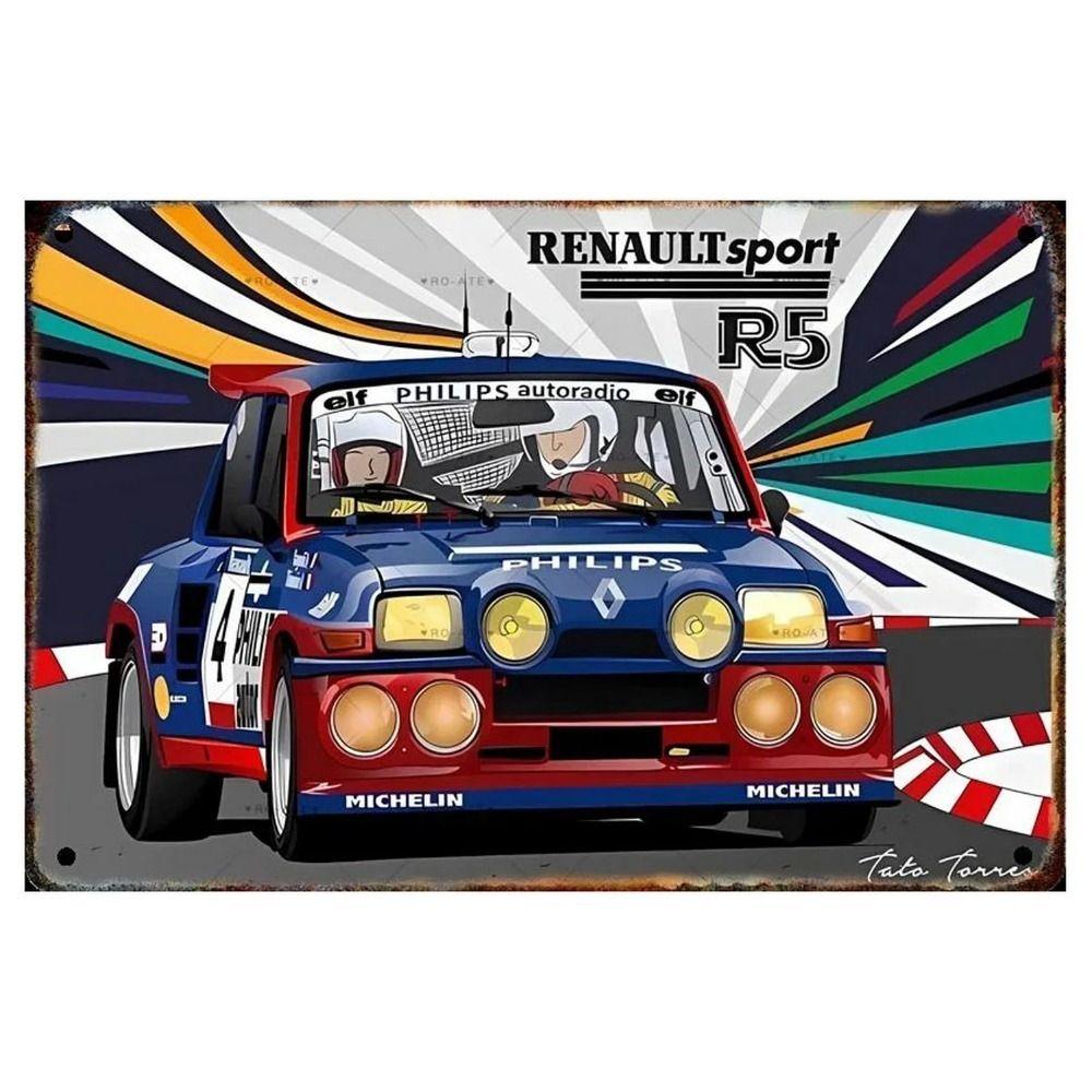Retro Metal Sign - Classic Car Wall Art for Man Cave, Garage, Home Bar Decor