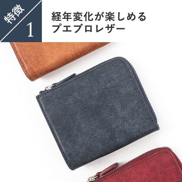 Portemonnaie Portemonnaie Portemonnaie Pueblo Kurze Mini-Geldbörse Reißverschluss Karte Kleine Booster Echtes Leder Oliva [Booster] L-Form L-Form Herren