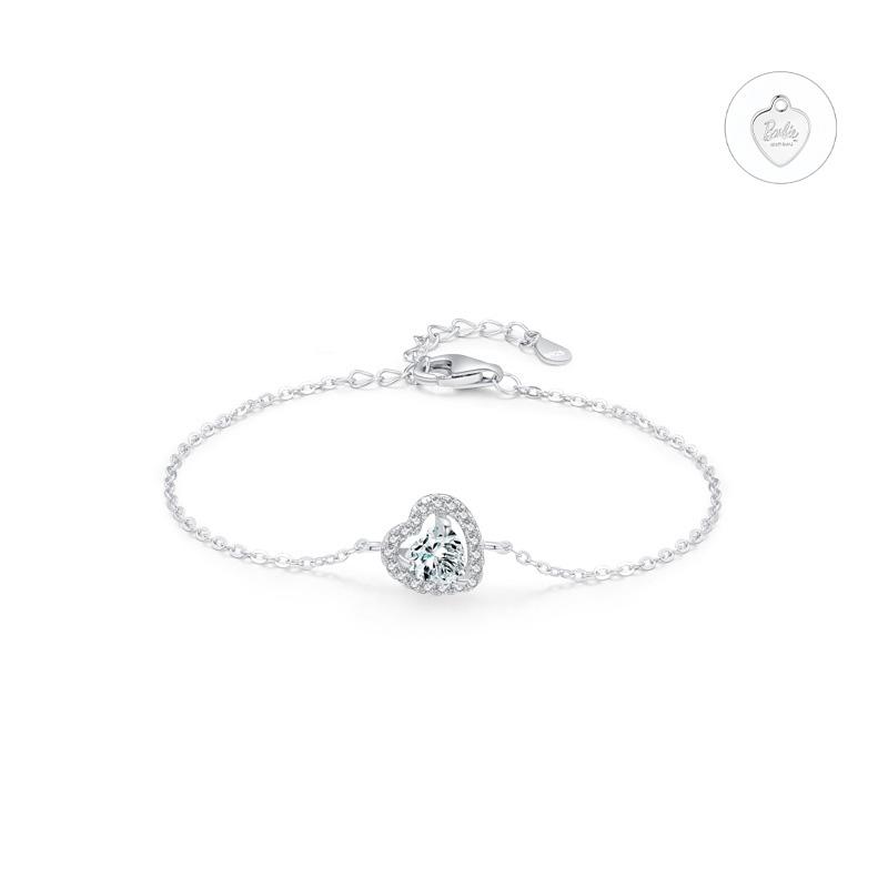 Barbie Bracelet [Pure Silver·Original Design] Love Full of Diamonds, Temperament and High-Quality First Ins Style Love Confession ZJYSL-YS-005