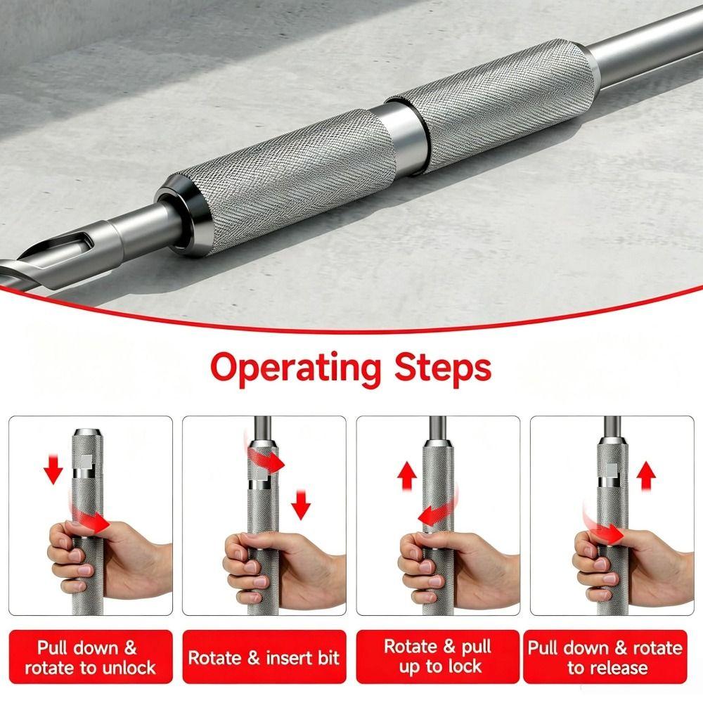 SDS Max Round Shank Adapter Impact Resistance Drill Bit Converter  Hammer‑drill Bit Connection