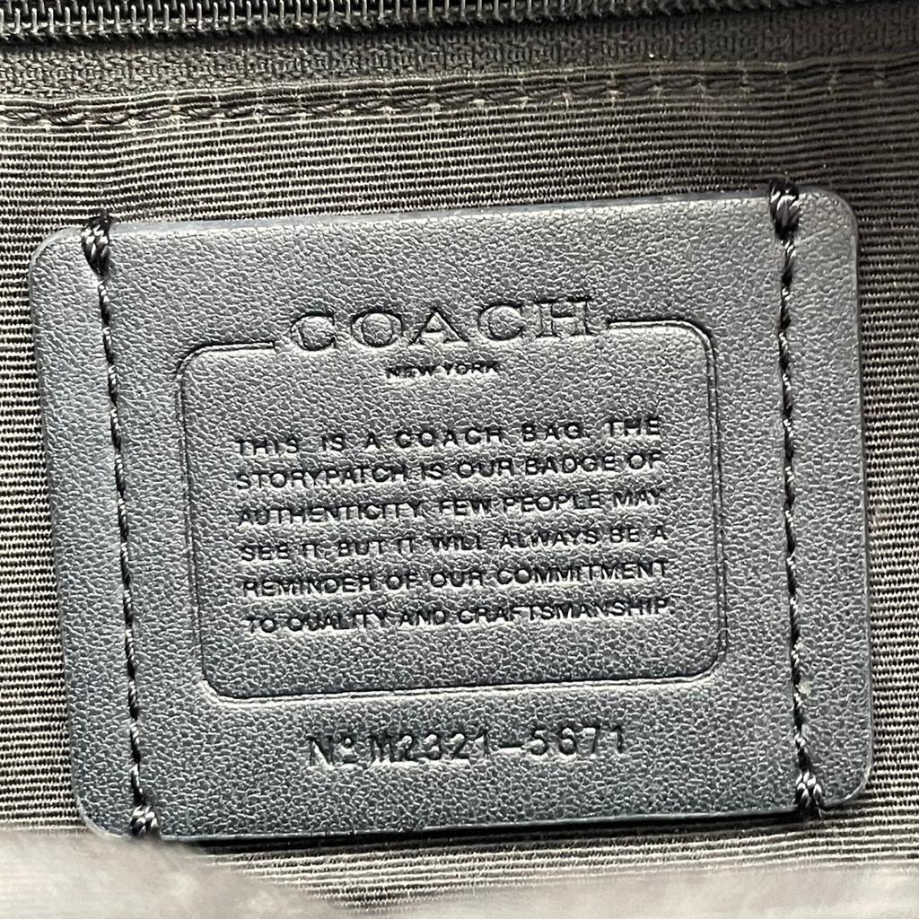 Used COACH Backpack Court Court BackpackBackpack Â· Daypack gray/black PVC coated canvas/leather Women