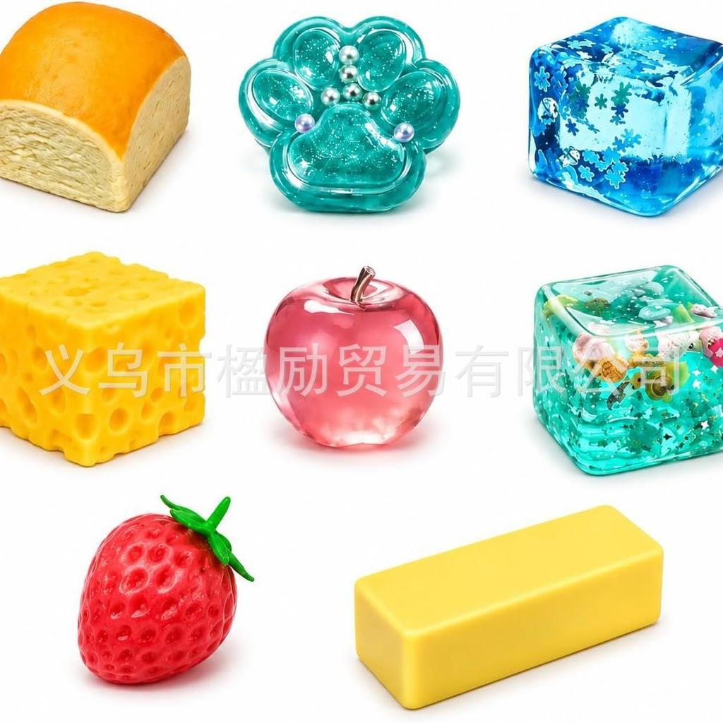 8 Stück Mystery Squishy Box Malz Stressabbau Quetschspielzeug Langsam aufsteigendes Fidget-Spielzeug Kreativer Spaß Entspannungsspielzeug für Kinder Erwachsene