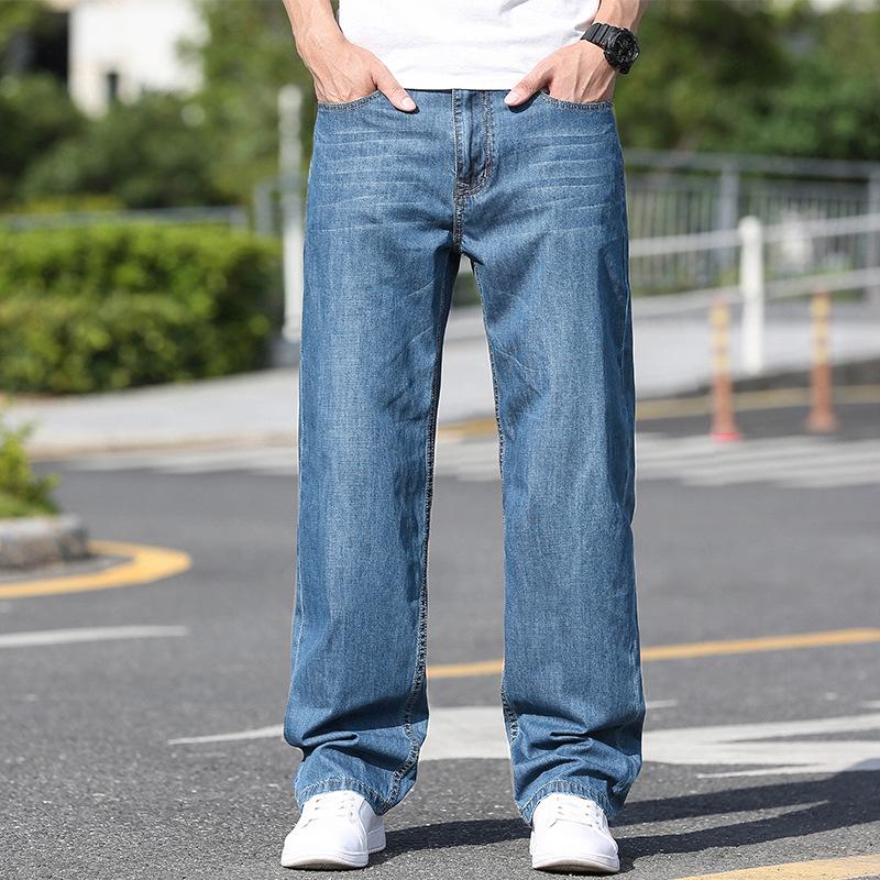 Men's Jeans, Plus Fat, Plus Size, Wide, Straight, Versatile, Large Size, Fat, Thin Casual Trousers
