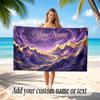 Space Cosmic Theme Soft Beach Towel Personalized Custom Name Text Towel Portable for Beach Pool Travel