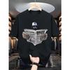 Men'S Dinamo Zagreb Vintage Design | Crew Neck, Geometric-Patterned T-Shirt, Casual Style, All-Season Wear Casual High-Weight Printed Trendy T-Shirt