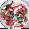 Yiwu Insheen Craft's Hot Sale Xmas Holiday Theme Flatback Resin Charm DIY Hanging Decorations 100 Pcs Per Bag for Souvenirs
