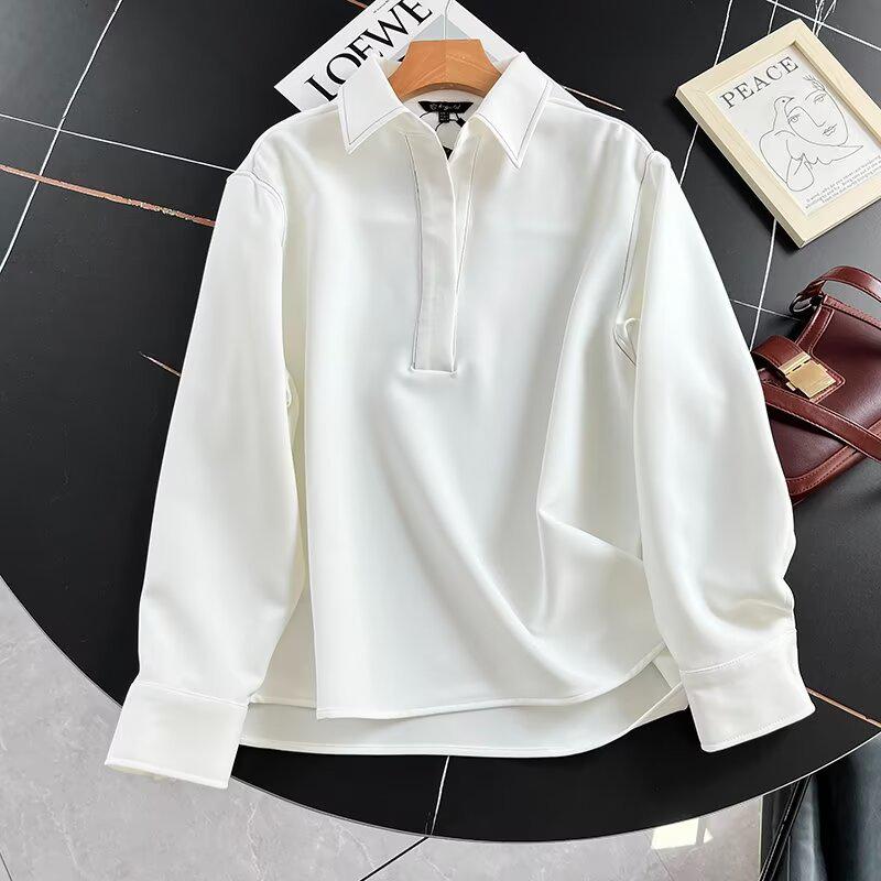 

2025 Spring Women s Color Block Contrast Stitching Top Large