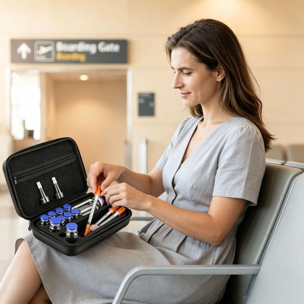 Multiple Slots Insulin Vial Protector Foam Protective Insulin Organizer Outdoor Travel
