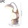 1PC cartoon led desk lamp learning, folding charging eye protection desk lamp, student children's desk lamp night lamp, bedside lamp