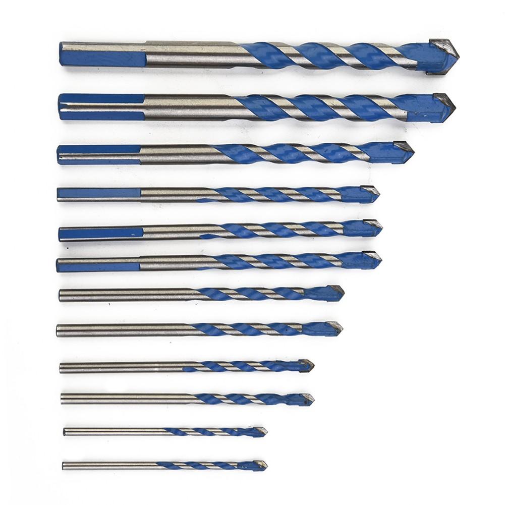 12 STÜCKE Bau-Bohrer Multifunktionale Bohrer für Fliesen Glas Keramik Marmor