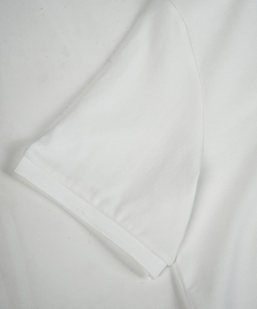 BIRBANTE Gentile Pique Collared T-Shirt - White