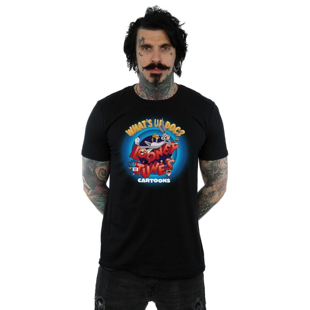 Looney Tunes Herren Cartoons What´s Up Doc Circle T-Shirt