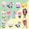 13 pieces/set Gabby's Dollhouse action doll cute doll series model toys desktop car decorations birthday party gifts