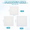 6-40Pcs White Blank Square Artist Canvas Pine Wood Board Frame Cotton Artist Canvas Boards for Oil Painting Acrylic Watercolor